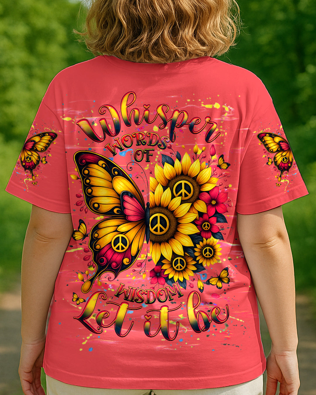 WHISPER WORDS OF WISDOM LET IT BE BUTTERFLY ALL OVER PRINT - YHHG2805253