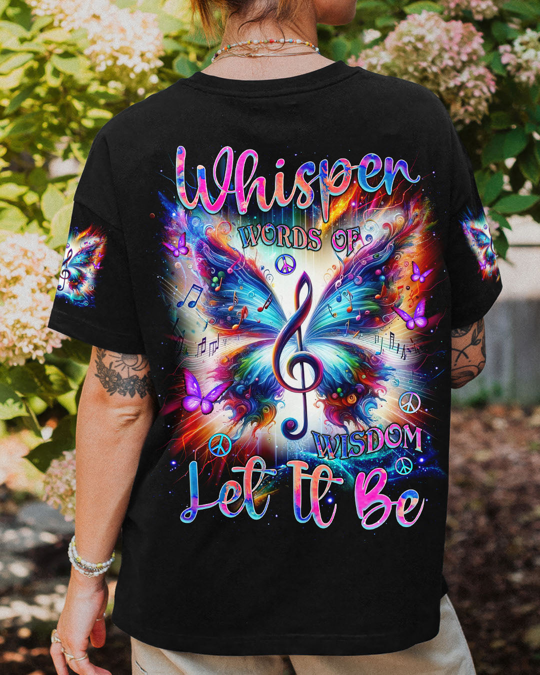 WHISPER WORDS OF WISDOM LET IT BE BUTTERFLY ALL OVER PRINT - TLNZ3103253