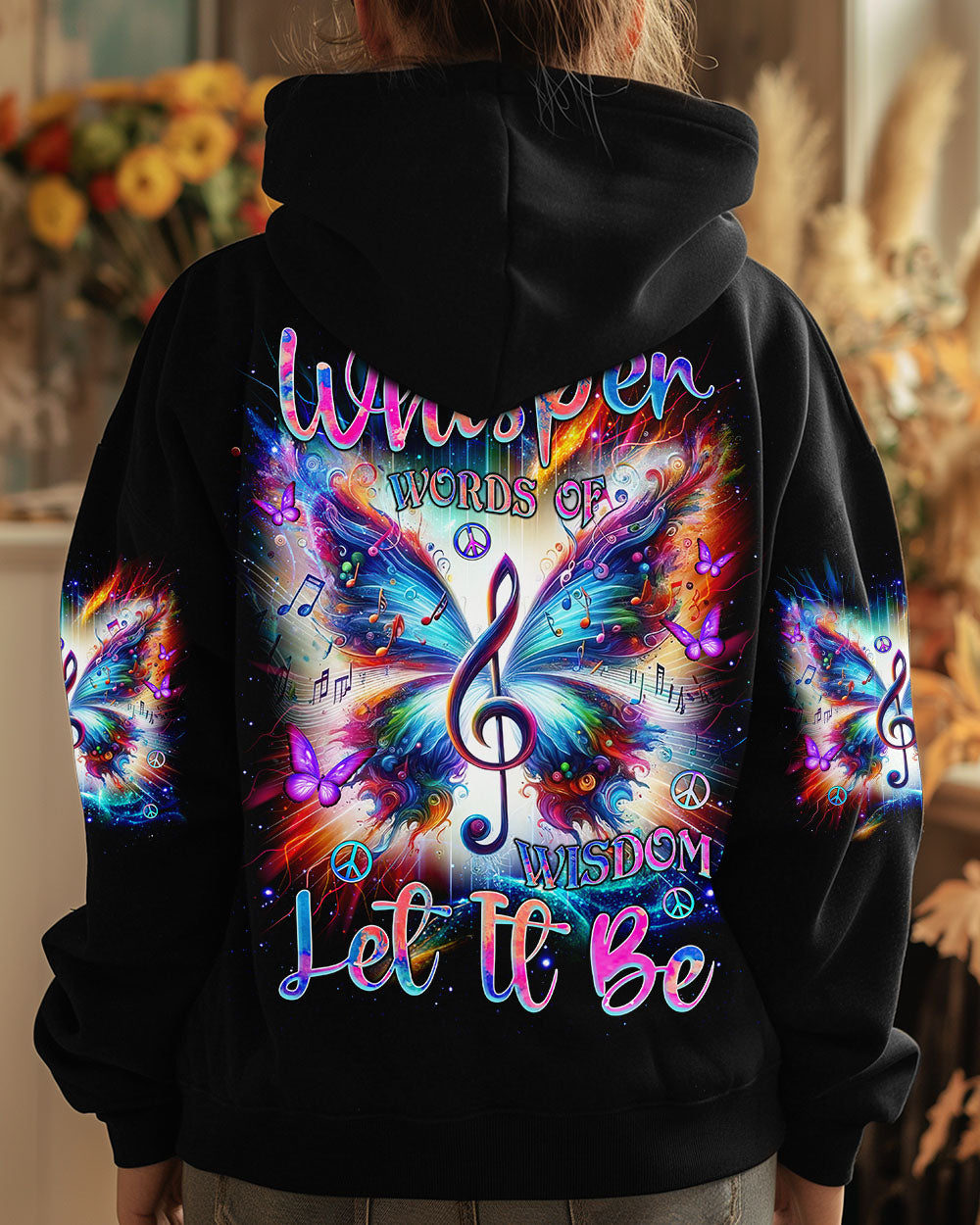 WHISPER WORDS OF WISDOM LET IT BE BUTTERFLY ALL OVER PRINT - TLNZ3103253
