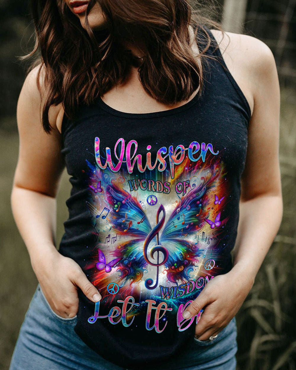 WHISPER WORDS OF WISDOM LET IT BE BUTTERFLY ALL OVER PRINT - TLNZ3103253