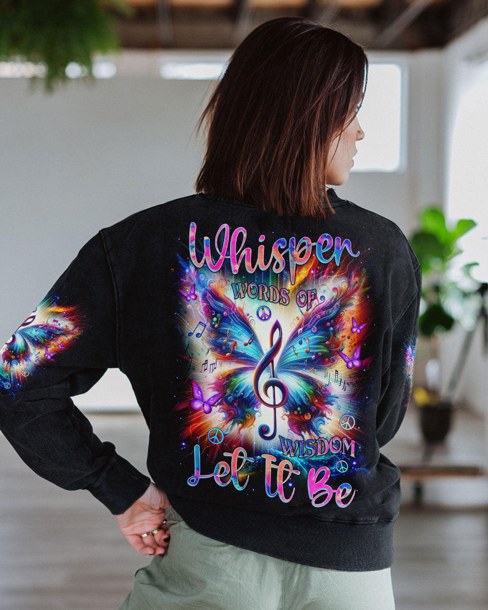 WHISPER WORDS OF WISDOM LET IT BE BUTTERFLY ALL OVER PRINT - TLNZ3103253
