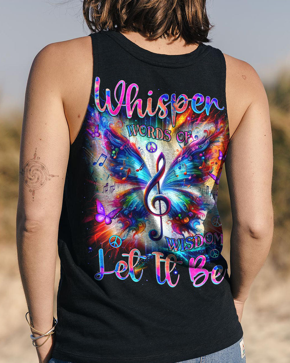 WHISPER WORDS OF WISDOM LET IT BE BUTTERFLY ALL OVER PRINT - TLNZ3103253