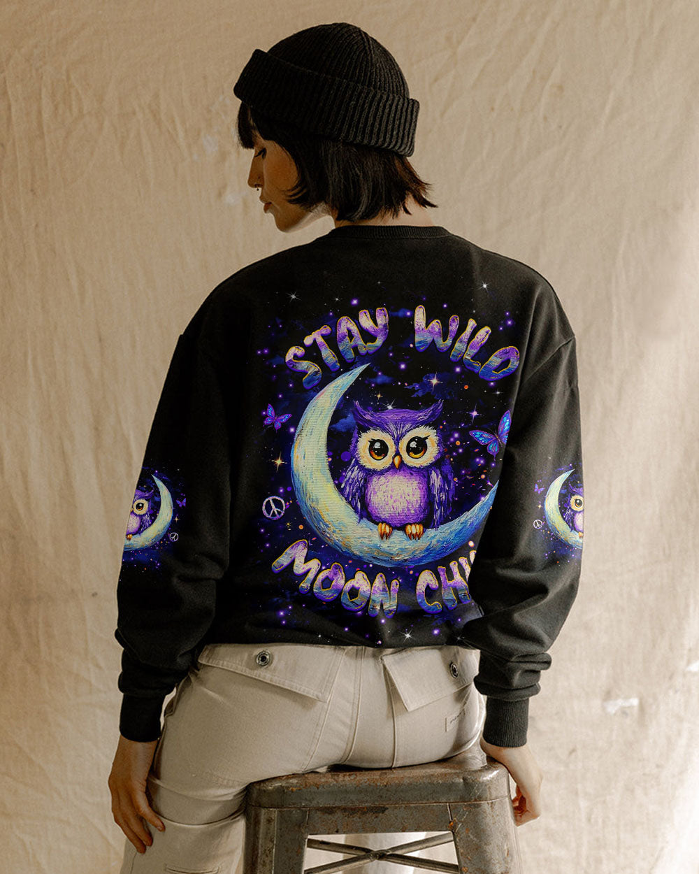 STAY WILD MOON CHILD OWL ALL OVER PRINT - YHHG2609251