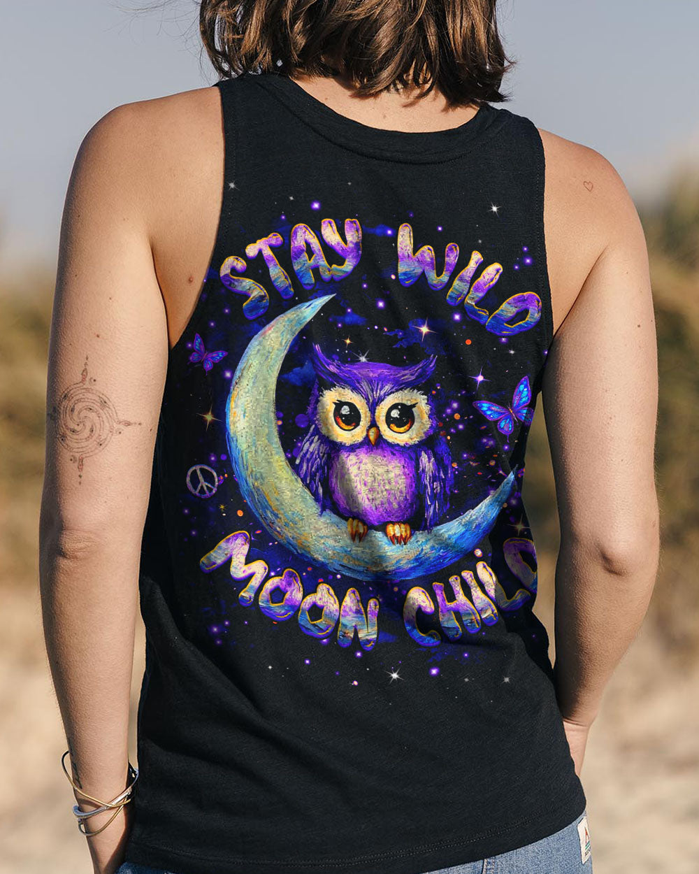 STAY WILD MOON CHILD OWL ALL OVER PRINT - YHHG2609251