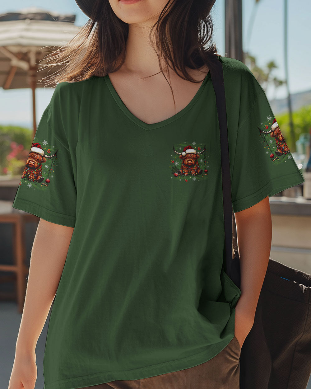 I'M FINE EVERYTHING IS FINE CHRISTMAS COW ALL OVER PRINT - YHLT2710252
