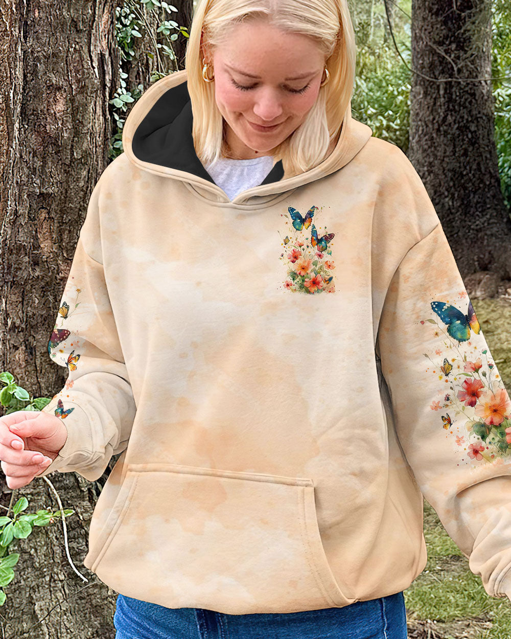 WHISPER WORDS OF WISDOM LET IT BE BUTTERFLY ALL OVER PRINT  - TLNO0411243