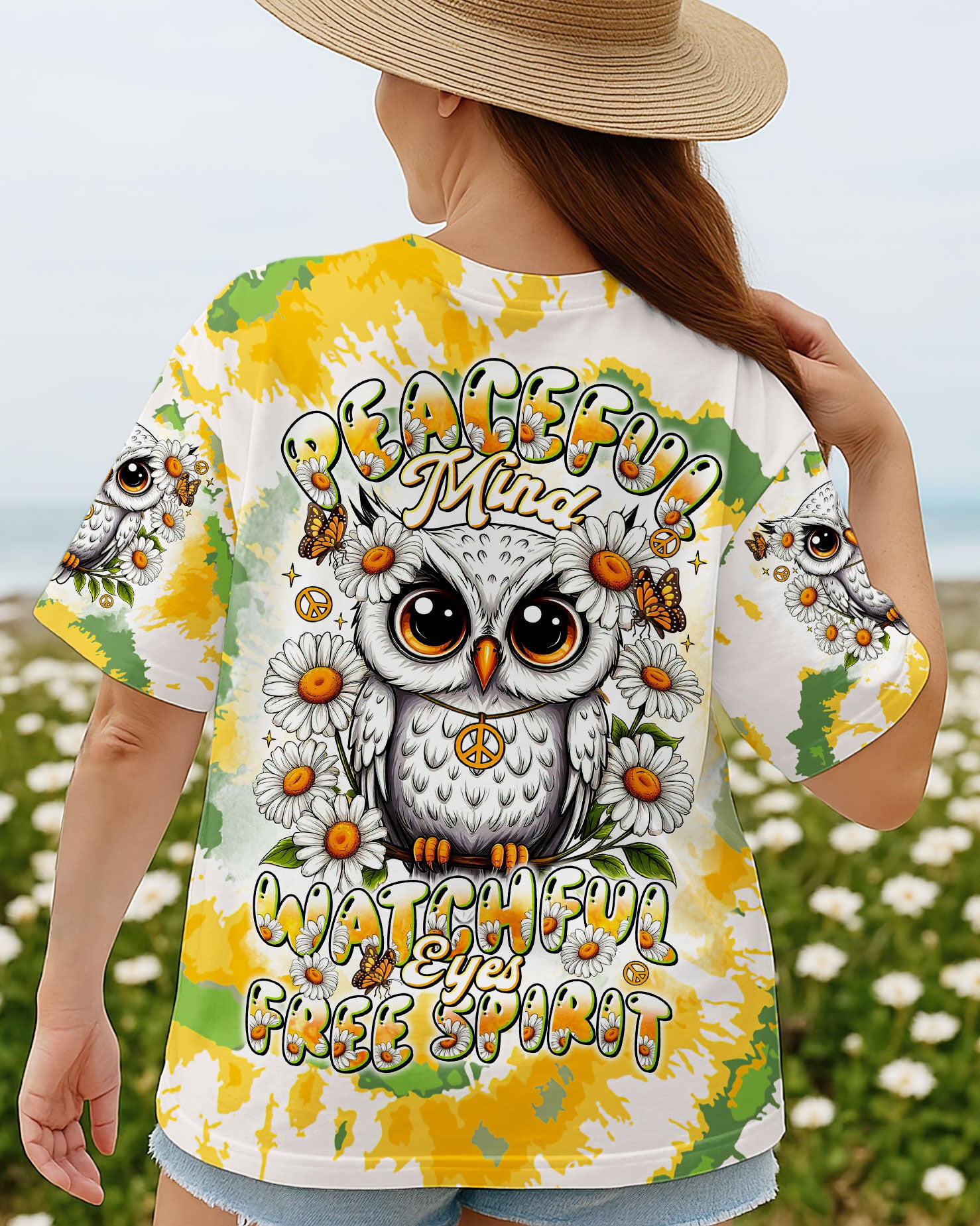 PEACEFUL MIND OWL ALL OVER PRINT - TLTR0707251