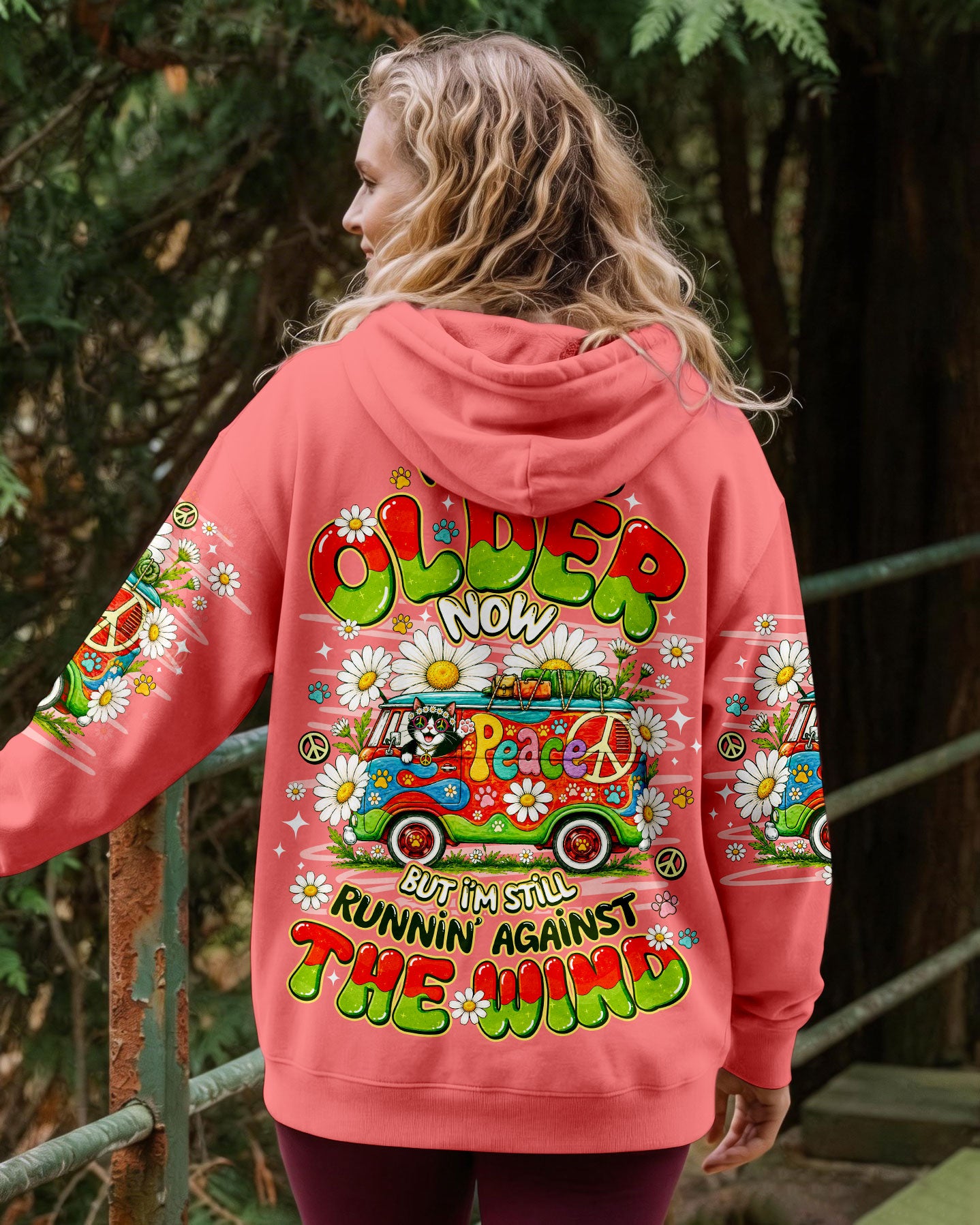 RUNNING AGAINST THE WIND BUS CAT ALL OVER PRINT - TLNO1007262