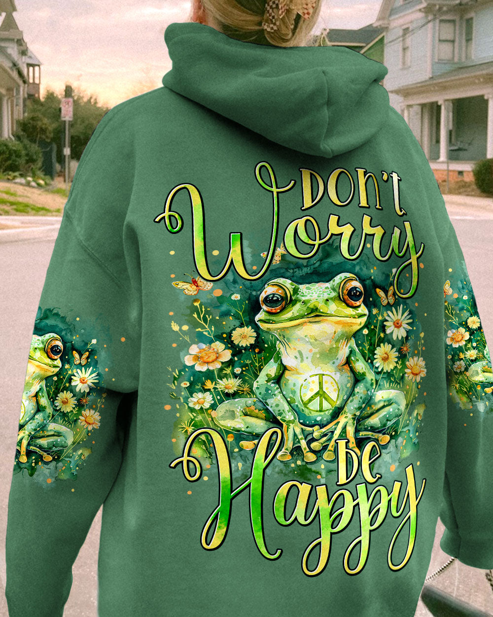 DON'T WORRY BE HAPPY FROG ALL OVER PRINT - TYTM2602243