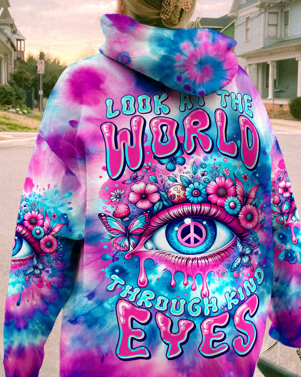 LOOK AT THE WORLD THROUGH KIND EYES ALL OVER PRINT - TYTM0501242
