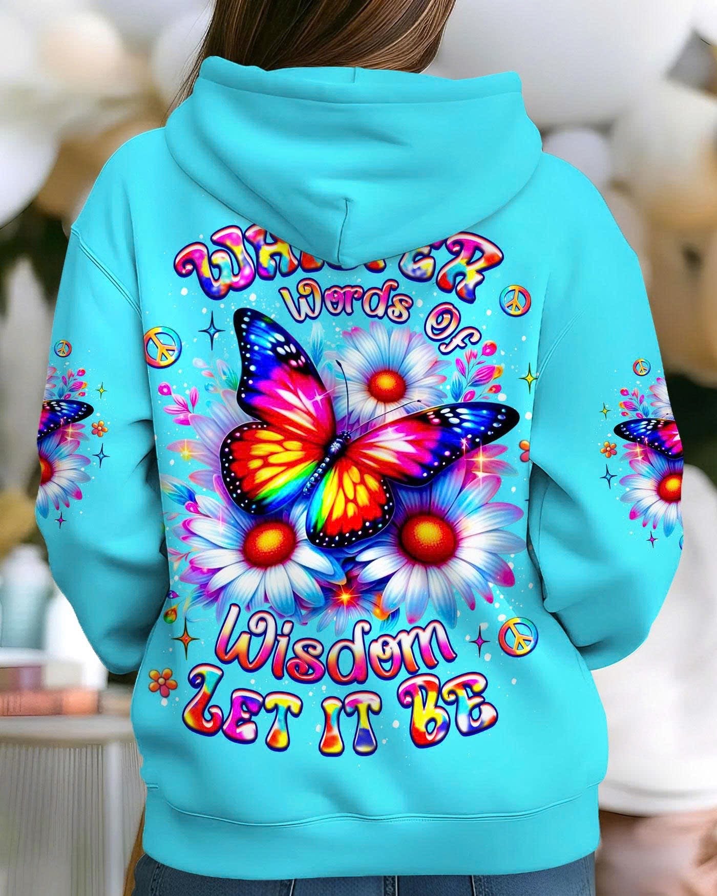 WHISPER WORDS OF WISDOM LET IT BE BUTTERFLY ALL OVER PRINT - YHLT2602262