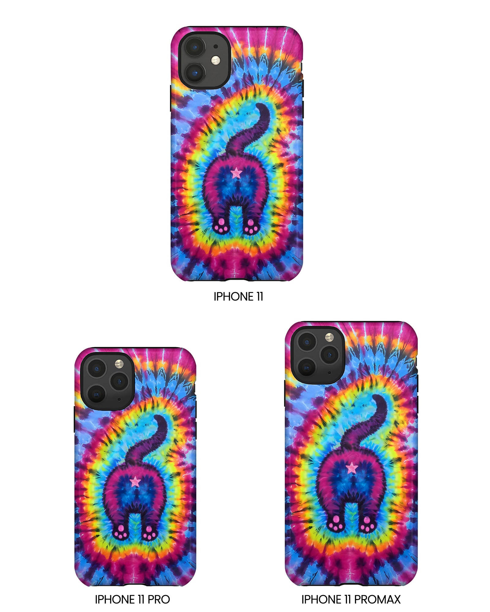 CAT COLORFUL SWIRL PATTERN PHONE CASE - TLTW1404263