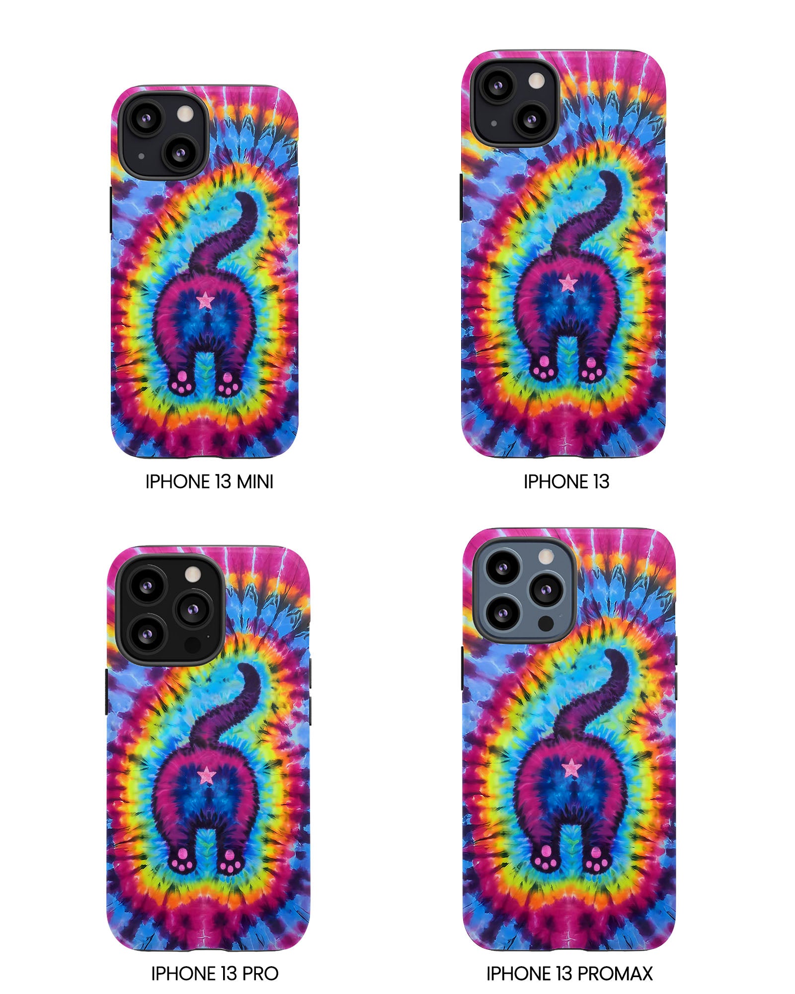 CAT COLORFUL SWIRL PATTERN PHONE CASE - TLTW1404263