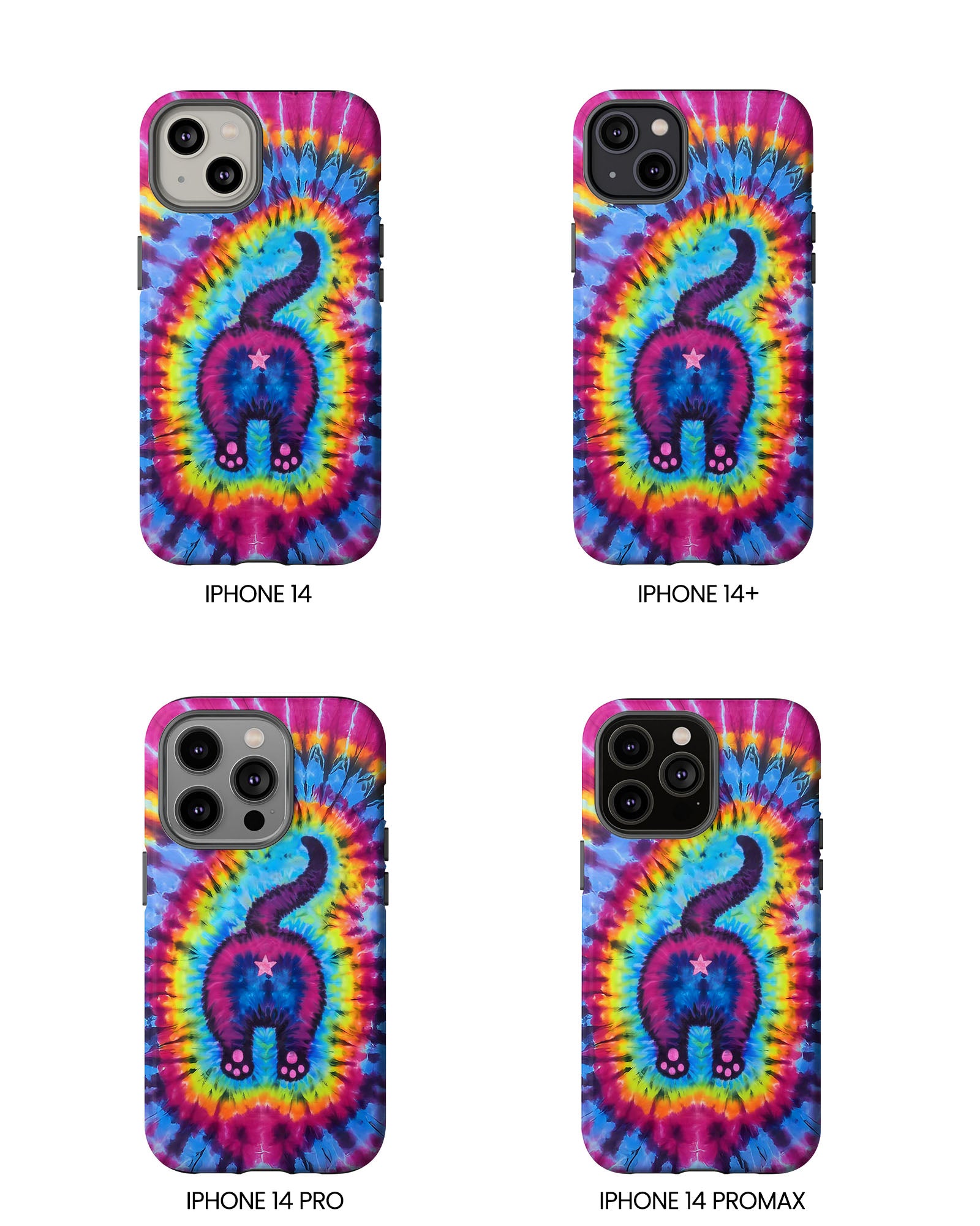 CAT COLORFUL SWIRL PATTERN PHONE CASE - TLTW1404263