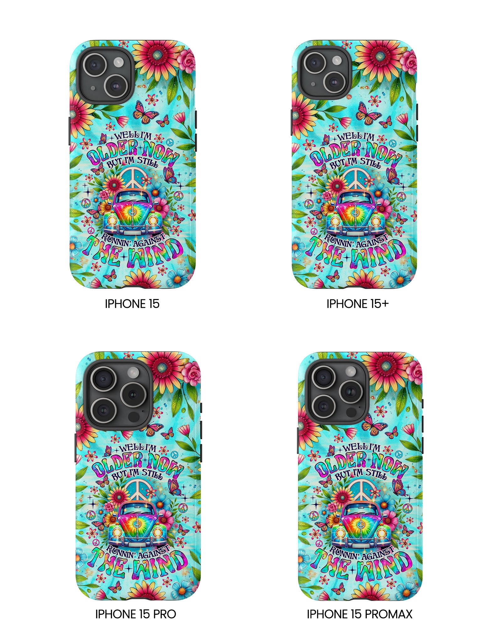 RUNNING AGAINST THE WIND CAR TIE DYE PHONE CASE  - TLNO1804254