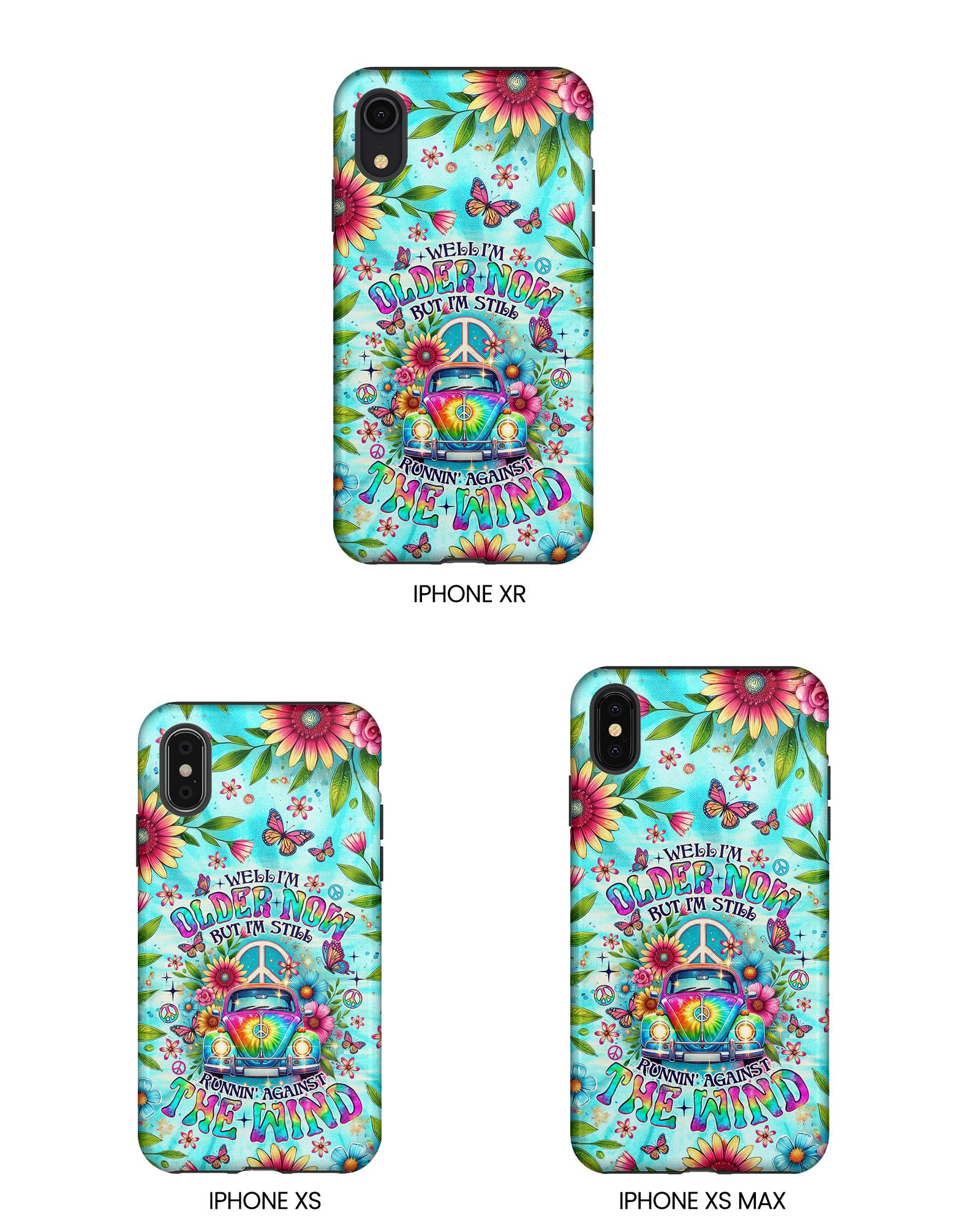 RUNNING AGAINST THE WIND CAR TIE DYE PHONE CASE  - TLNO1804254