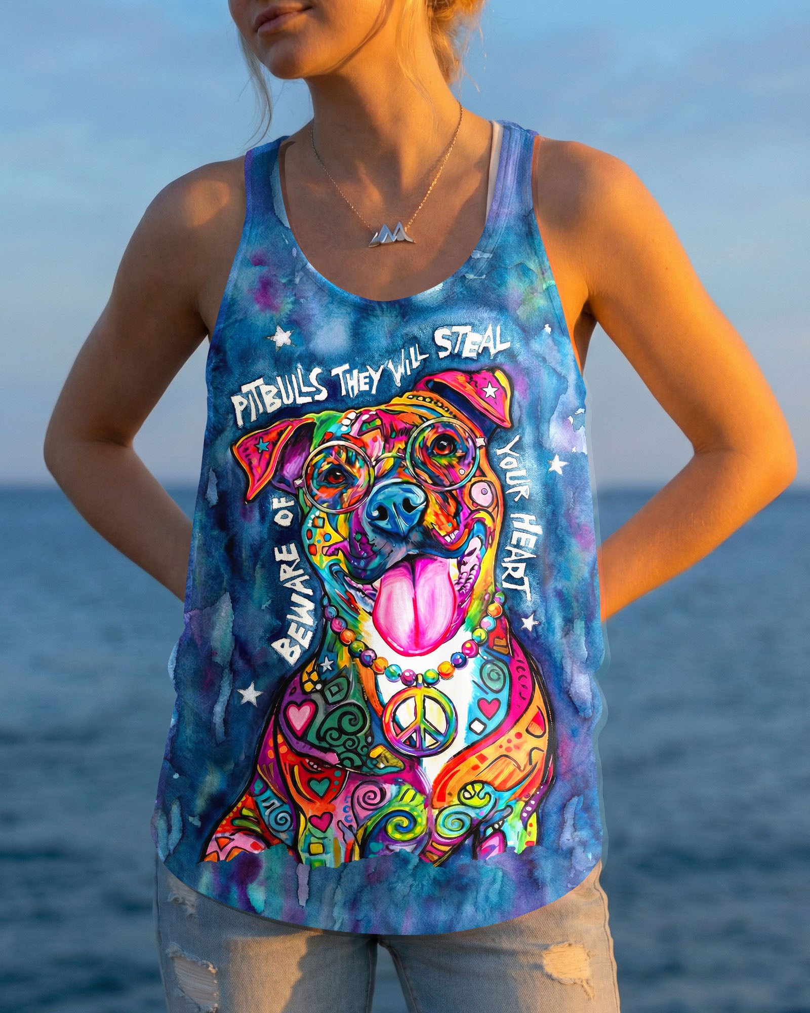 PITBULL THEY WILL STEAL YOUR HEART ALL OVER PRINT - KM0904262