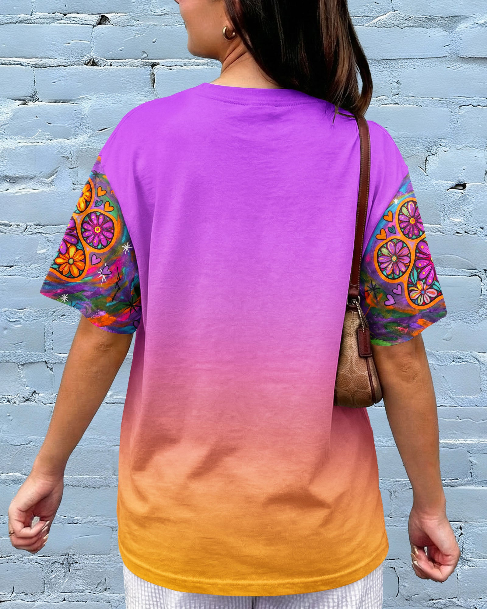 JUST A GIRL WHO LOVES DOGS COLORFUL FLORAL ALL OVER PRINT - KM1004261
