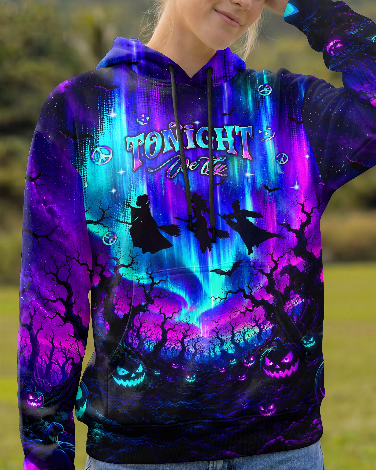 BUNCH OF HOCUS POCUS WITCH HALLOWEEN ALL OVER PRINT  - TLNT1607263