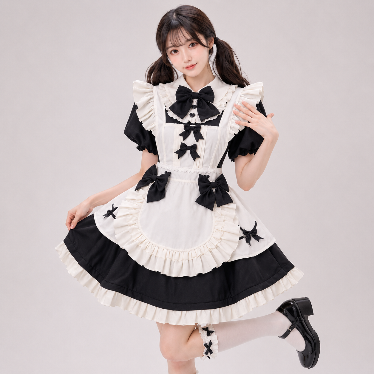Kawaii Two-Tone Lolita Maid Cosplay Women's Dress Collection