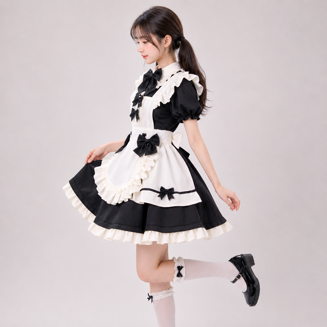 Kawaii Two-Tone Lolita Maid Cosplay Women's Dress Collection