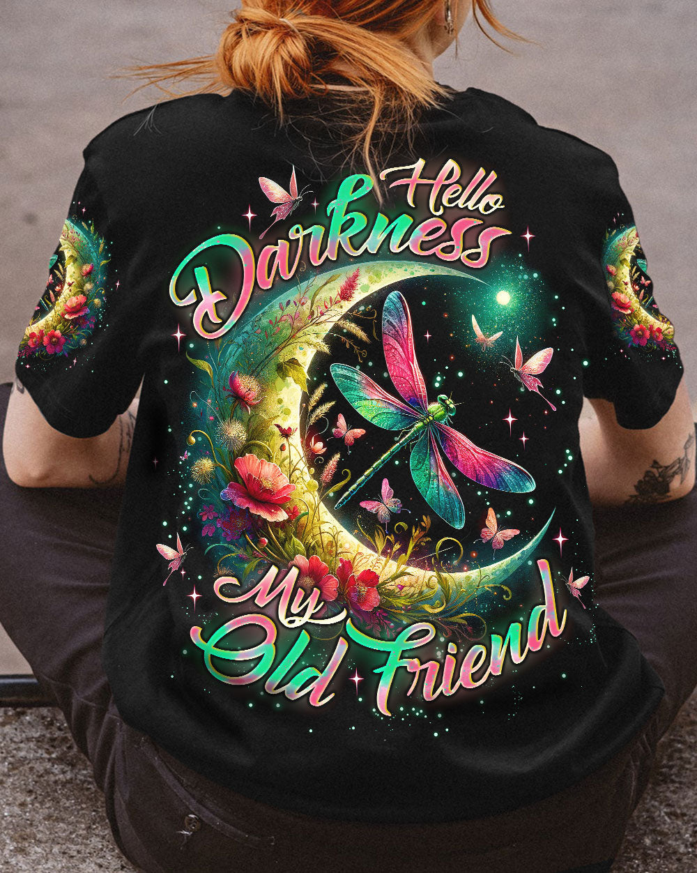 HELLO DARKNESS MY OLD FRIEND DRAGONFLY ALL OVER PRINT - TLNO1112231