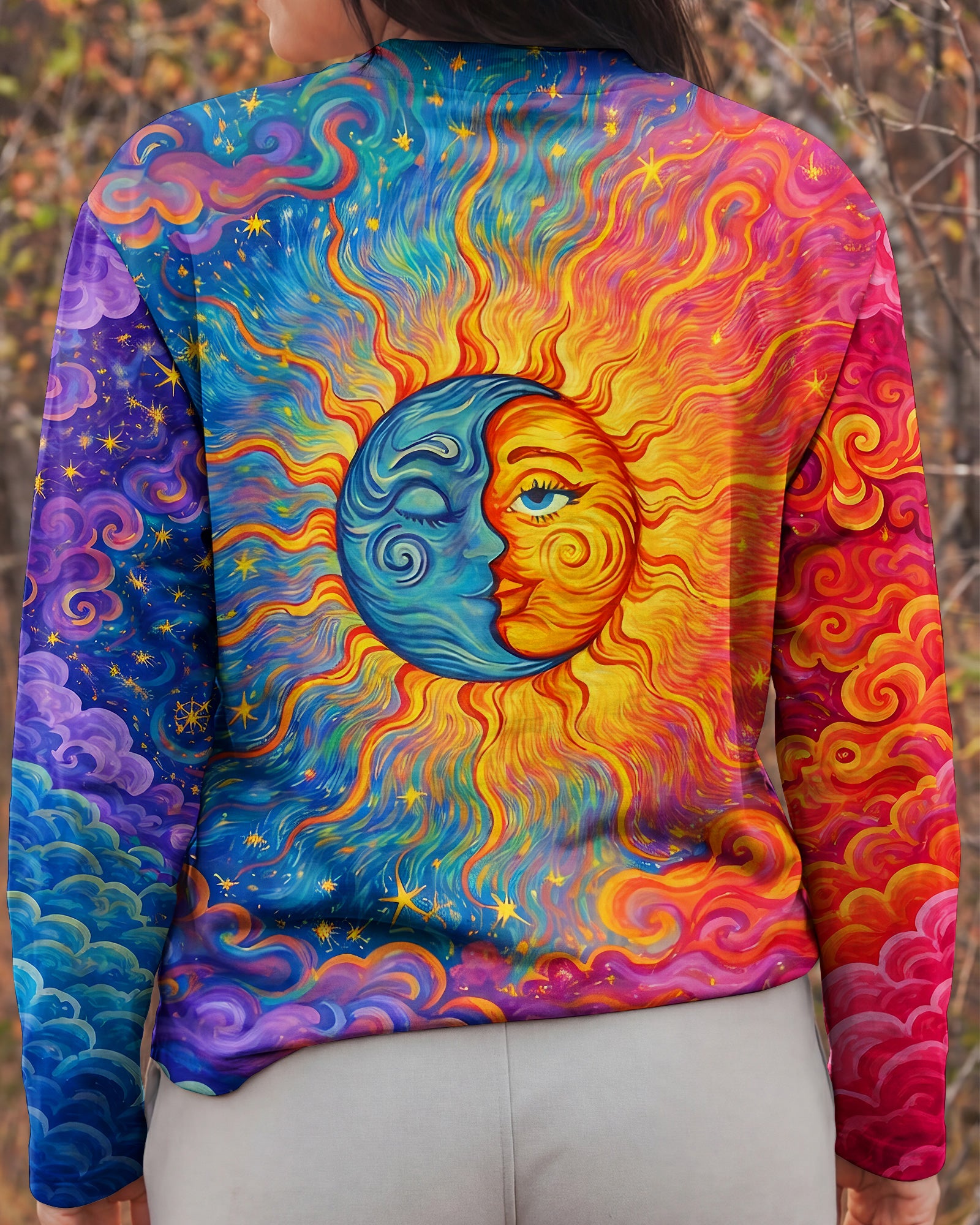 HIPPIE SUN MOON ART ALL OVER PRINT - TLNO2602261