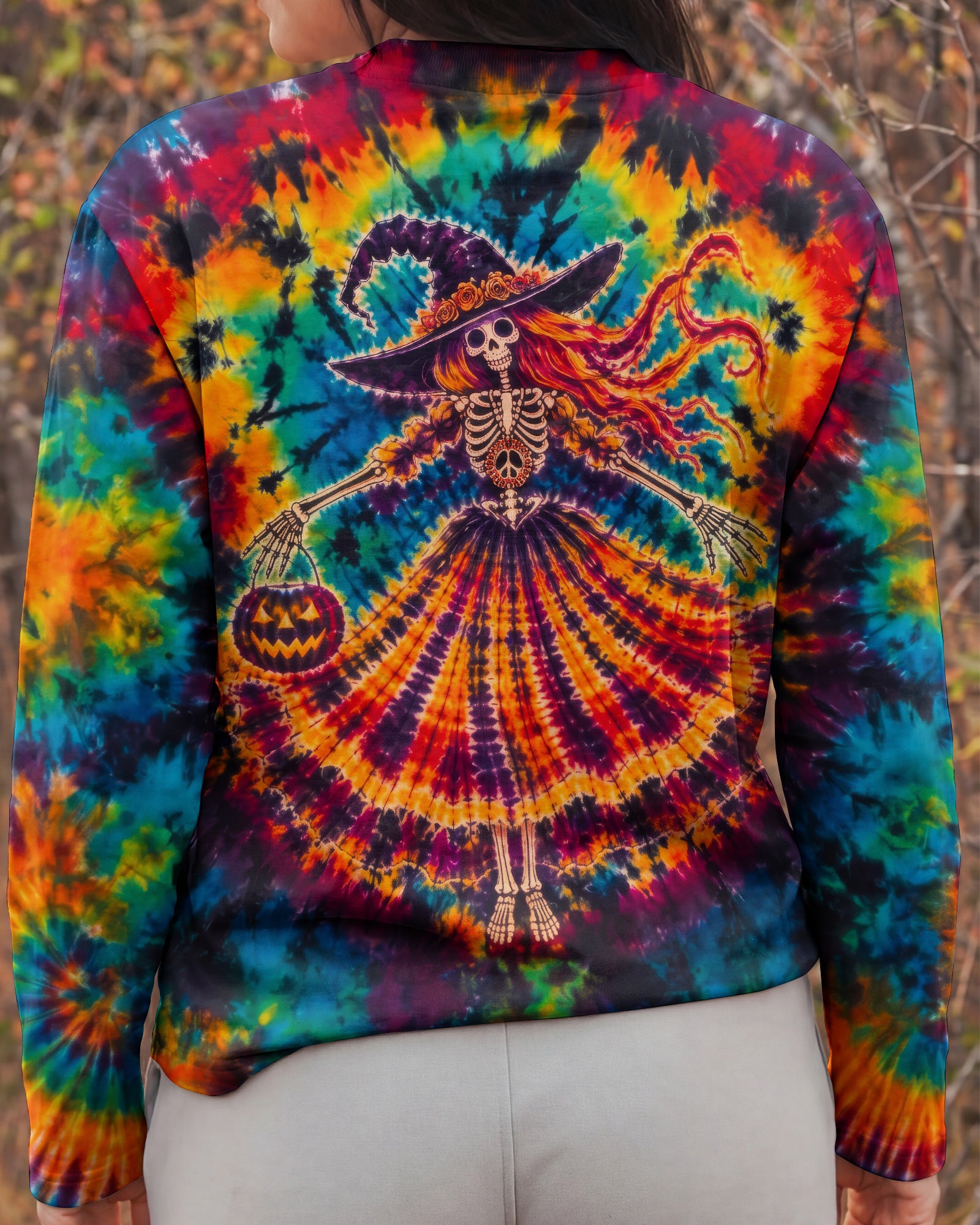 HIPPIE HARVEST SKELETON LADY ALL OVER PRINT – RI3107261