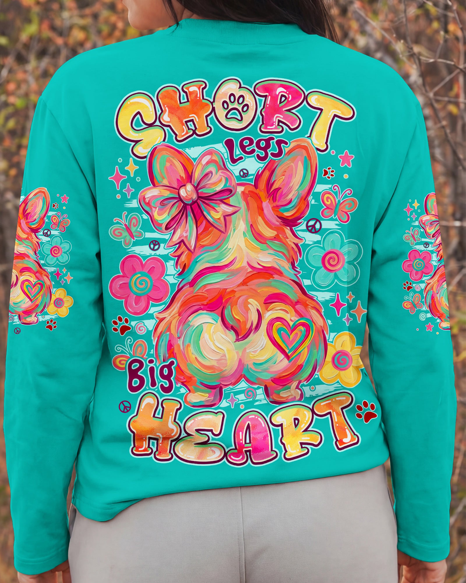 SHORT LEGS BIG HEART CORGI DOG ALL OVER PRINT - TYPQ2105262