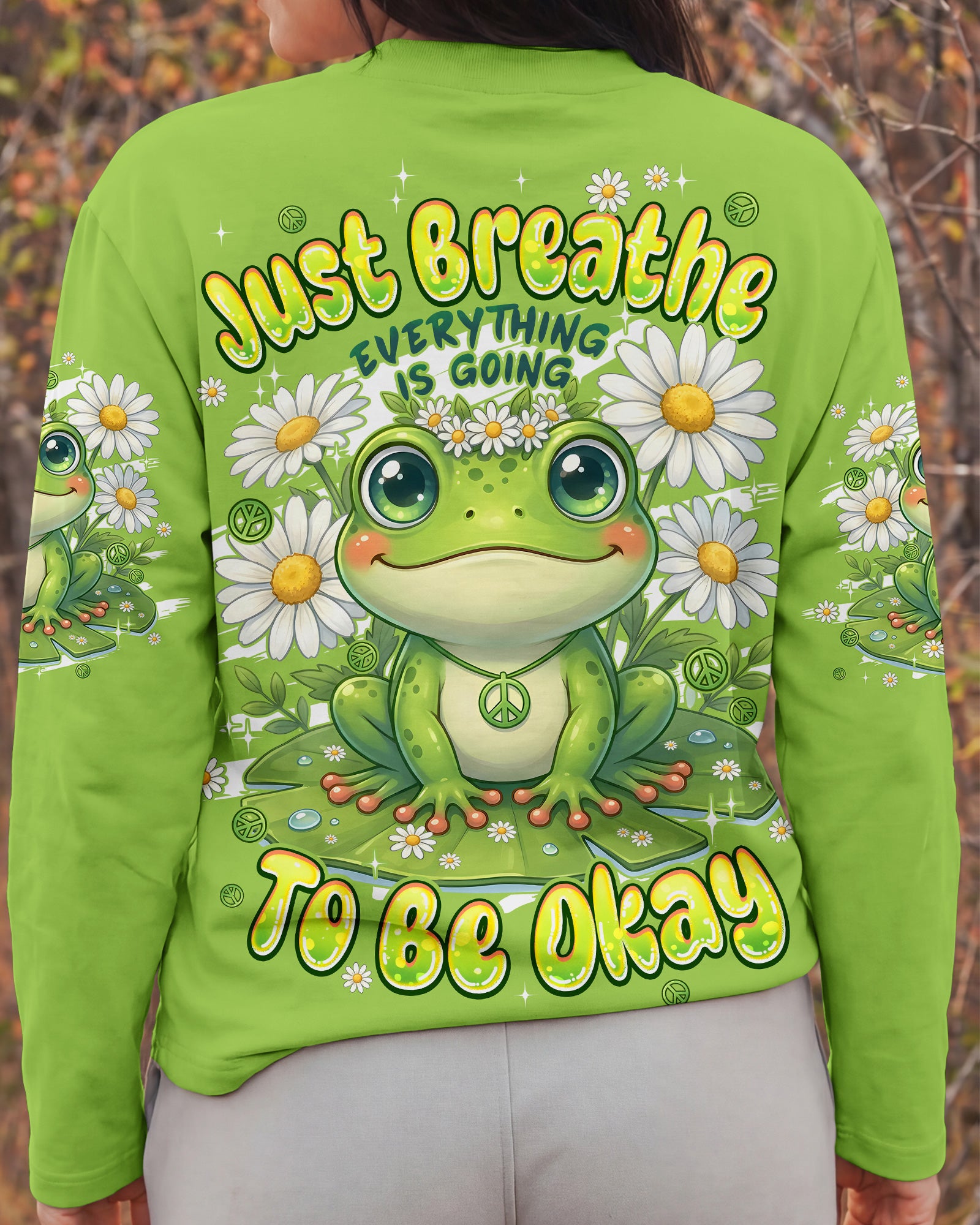 JUST BREATHE FROG ALL OVER PRINT - TYPQ2606261
