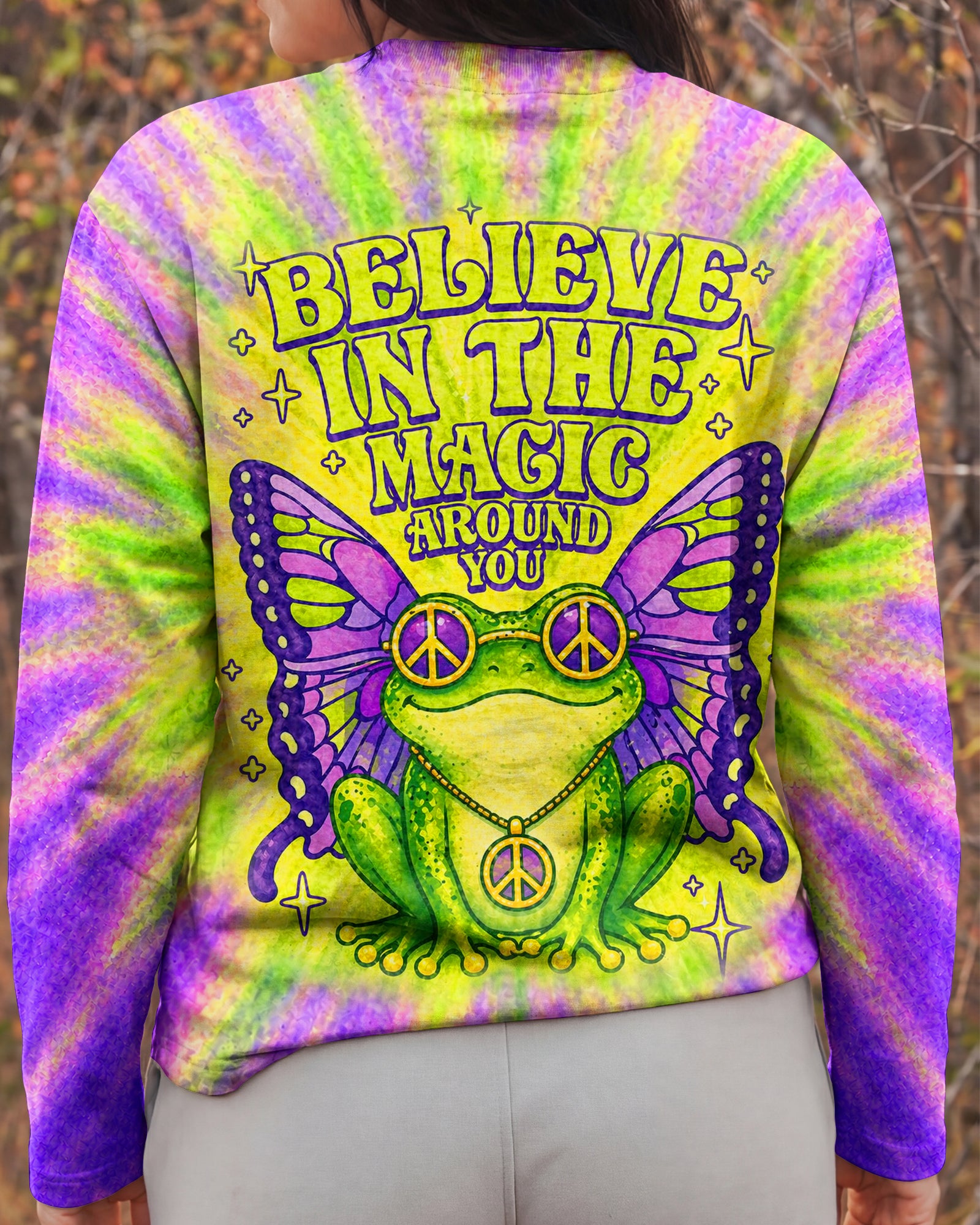 BELIEVE IN THE MAGIC AROUND YOU FROG ALL OVER PRINT - TLHN2804261
