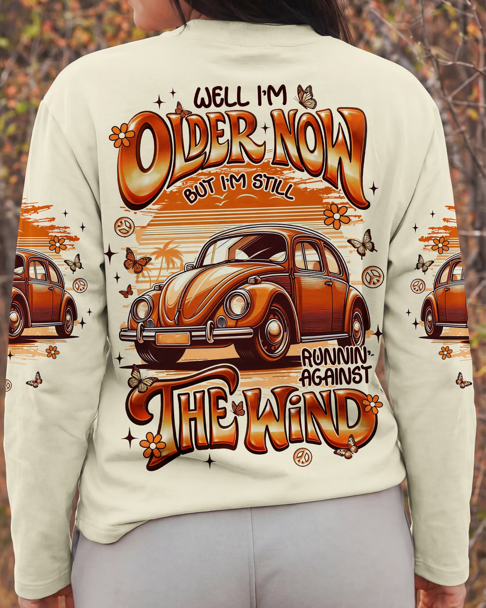 RUNNING AGAINST THE WIND RETRO CAR ALL OVER PRINT  - TLNT2003262