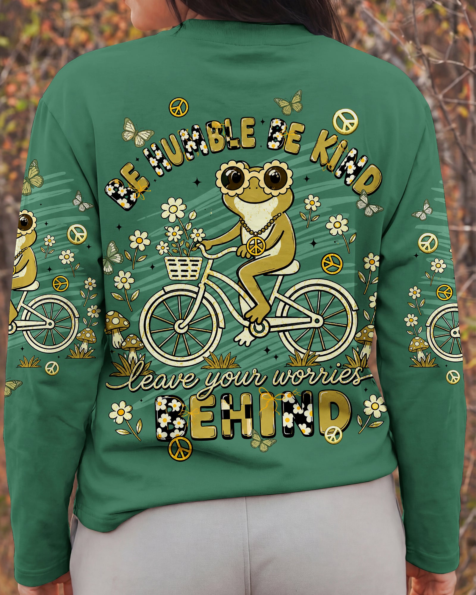 BE HUMBLE BE KIND FROG ALL OVER PRINT - TLNT1307263