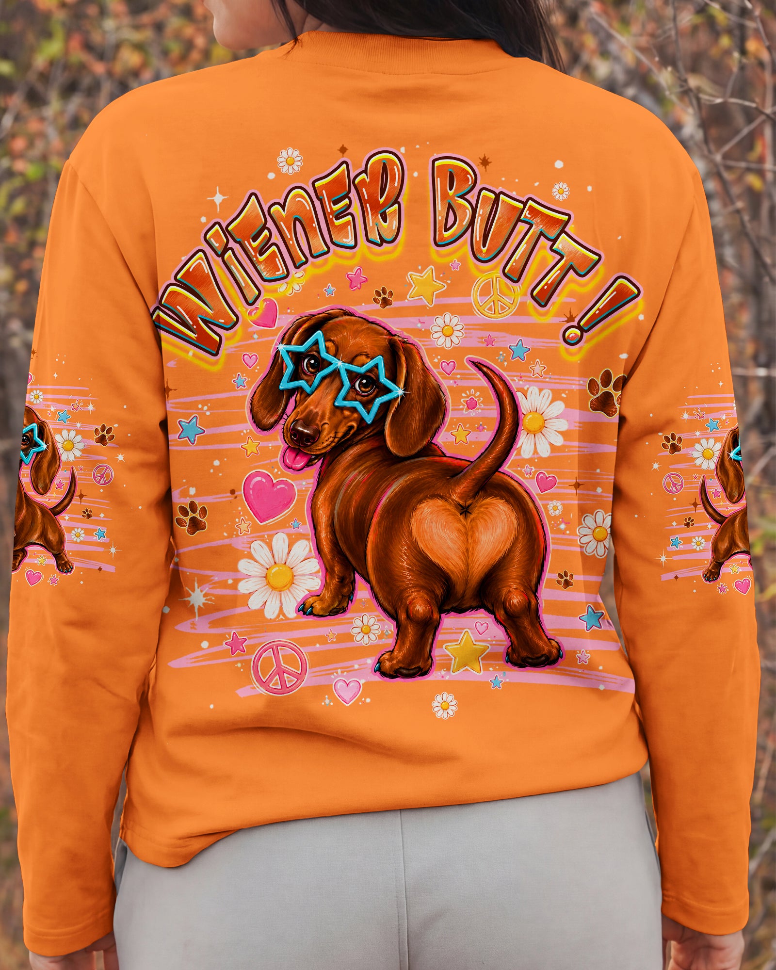 GUESS WHAT DACHSHUND DOG FUNNY ALL OVER PRINT - TLHG2505261
