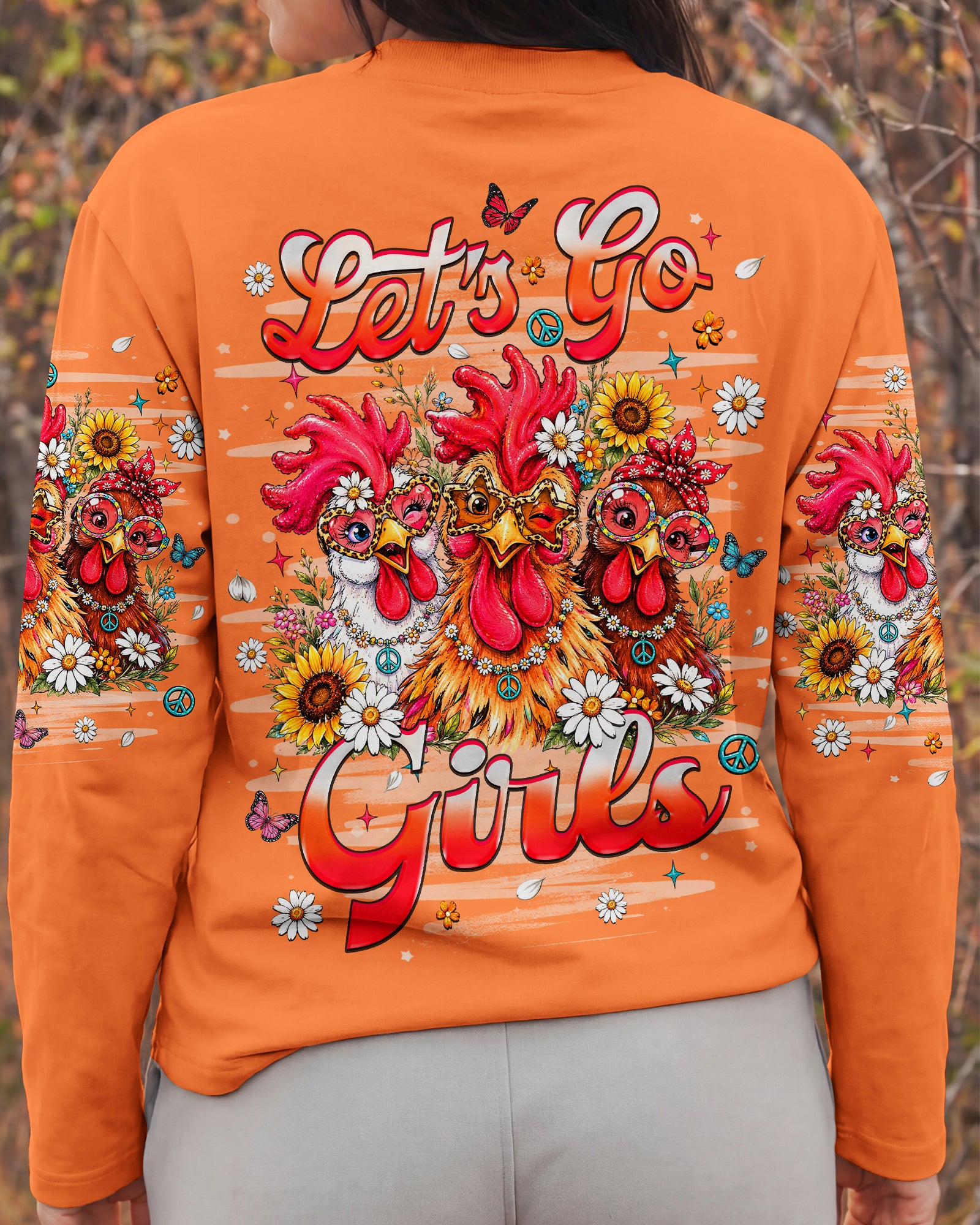 LET'S GO GIRLS CHICKEN ALL OVER PRINT    - TLHN2506262
