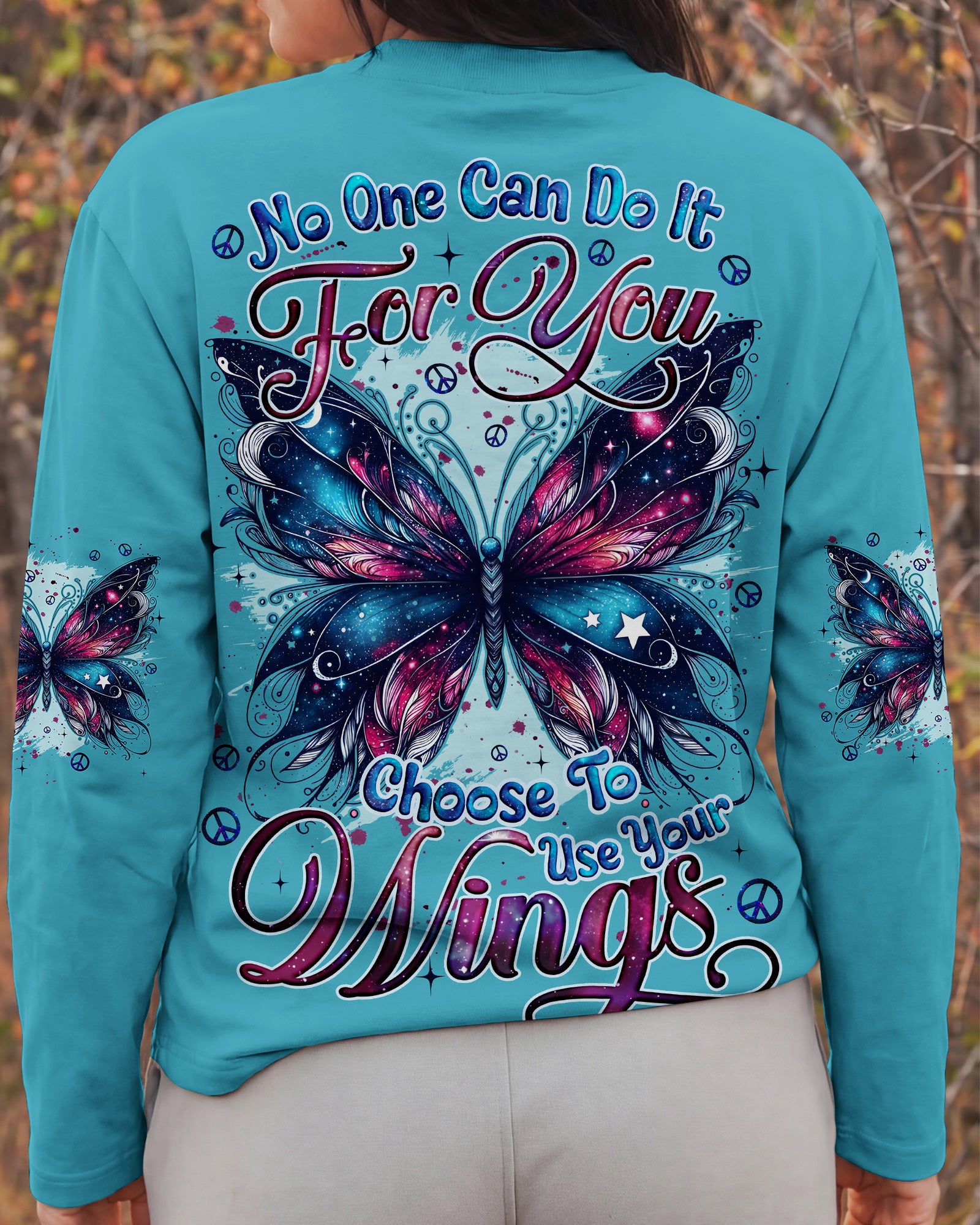 CHOOSE TO USE YOUR WINGS BUTTERFLY ALL OVER PRINT - TYQY2702262