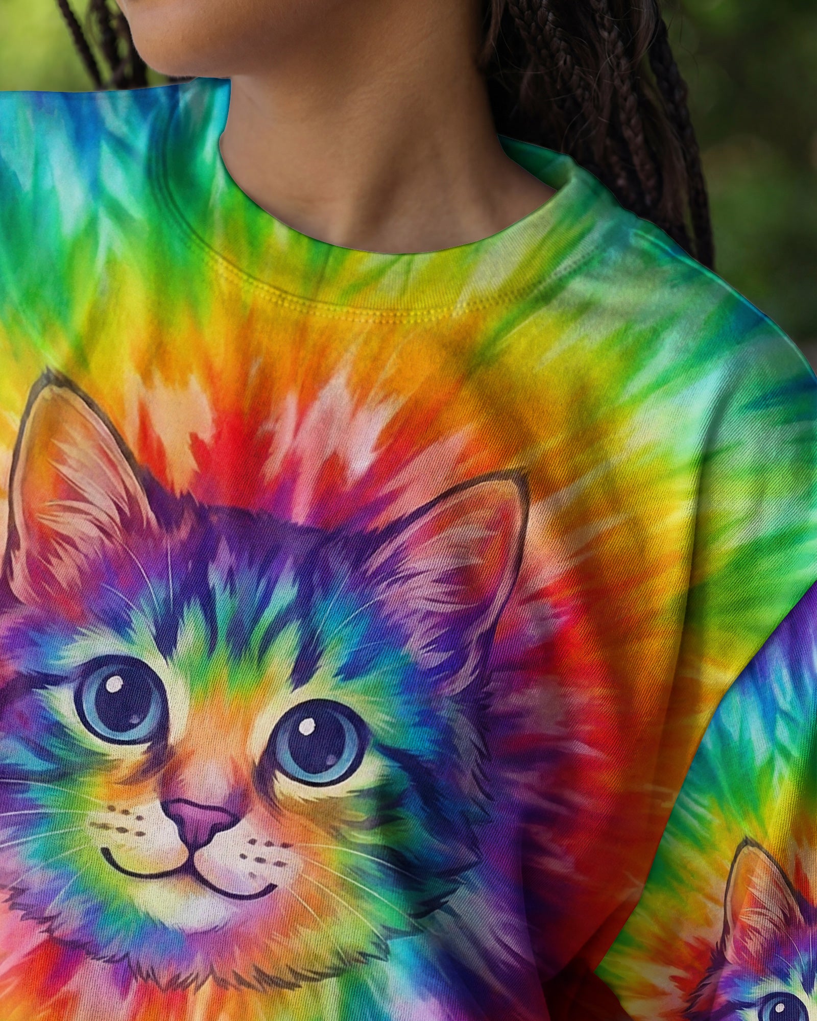 COLORFUL CAT SPIRIT ALL OVER PRINT - TYPQ2602261