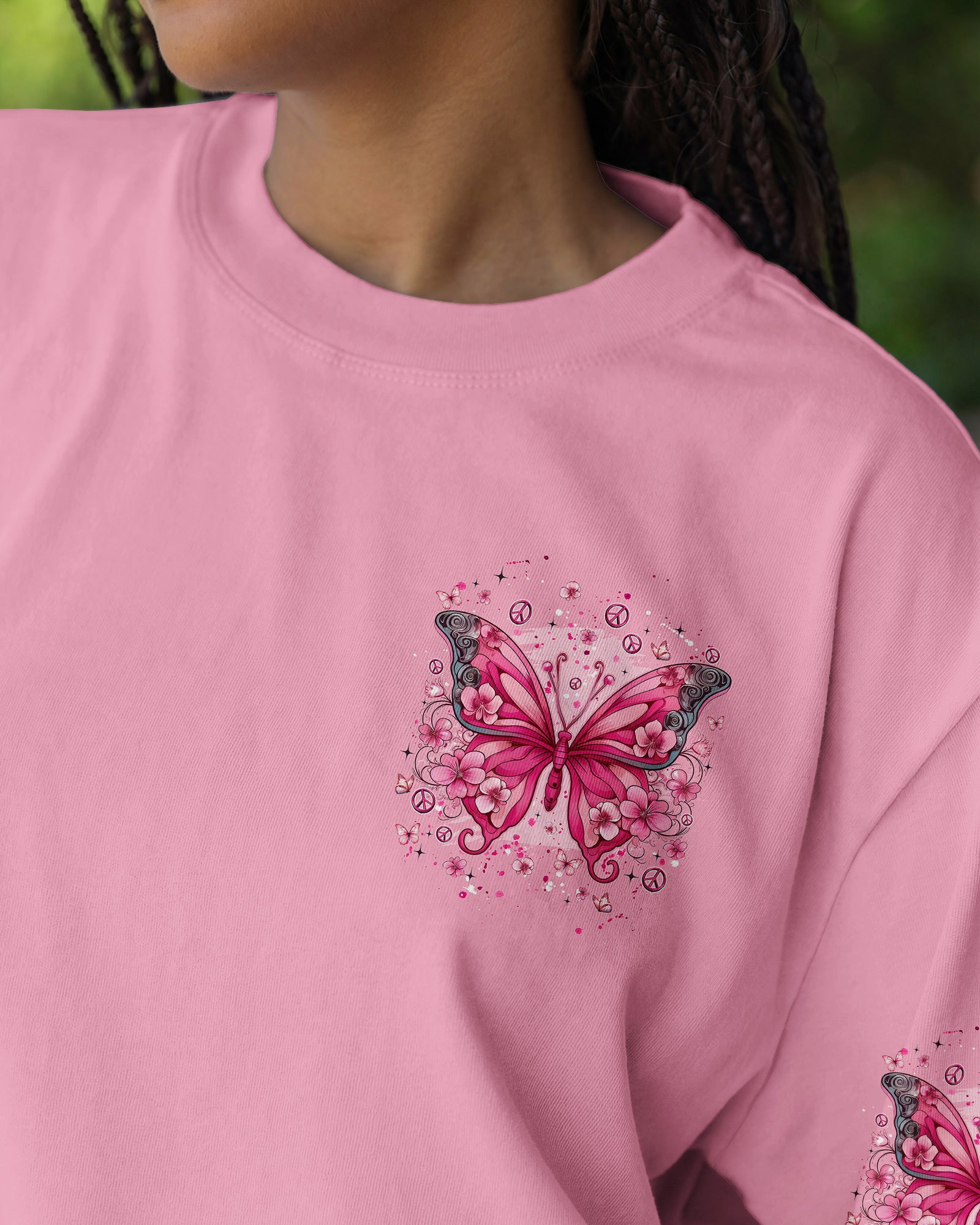 HAPPY MIND HAPPY LIFE BUTTERFLY ALL OVER PRINT - TYQY2602261