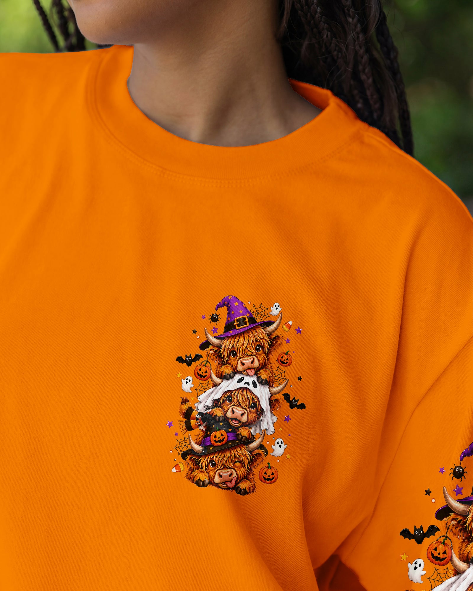GOOD TIMES CRAZY FRIEND HIGHLAND COW HALLOWEEN ALL OVER PRINT - TLNO2307263