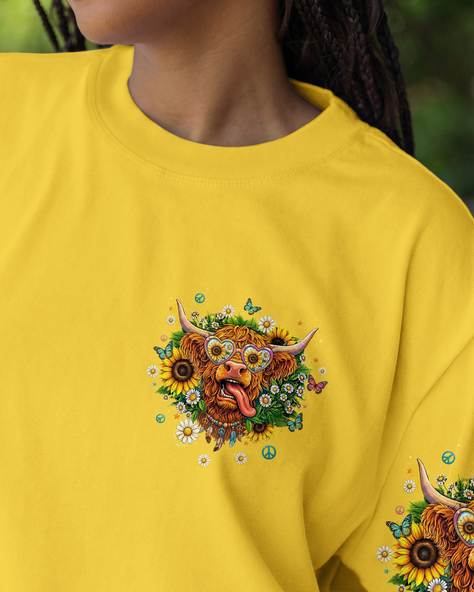 I'M NOT CRAZY HIGHLAND COW ALL OVER PRINT - TLTW2907264