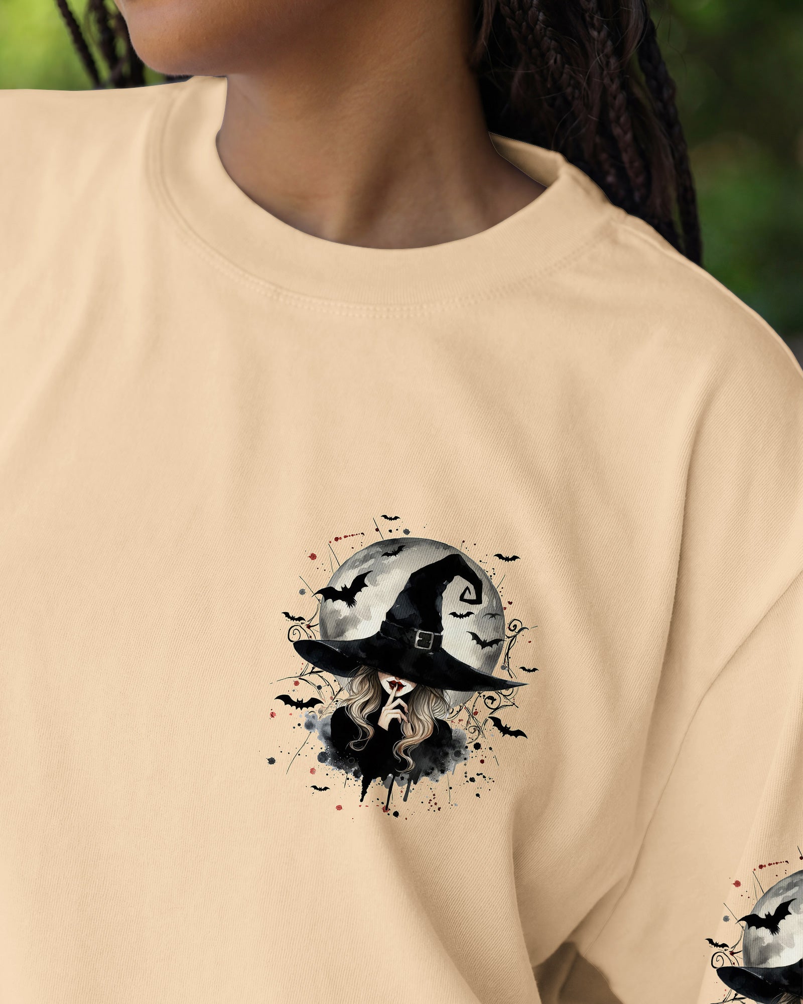 SOMETHING WICKED THIS WAY COMES HALLOWEEN WITCH ALL OVER PRINT - TYQY2507261