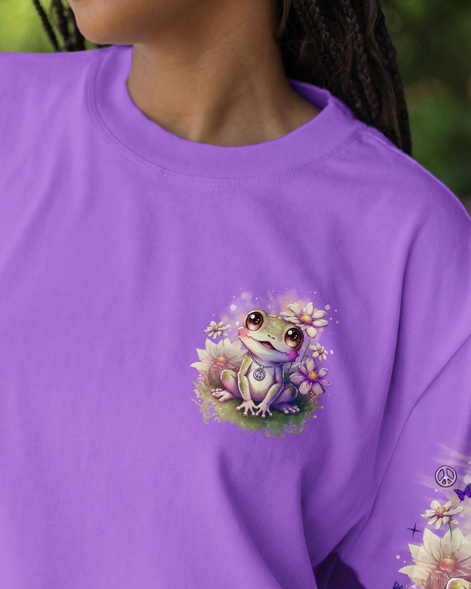 BE YOU THE WORLD WILL ADJUST FROG ALL OVER PRINT - TLNO0302261
