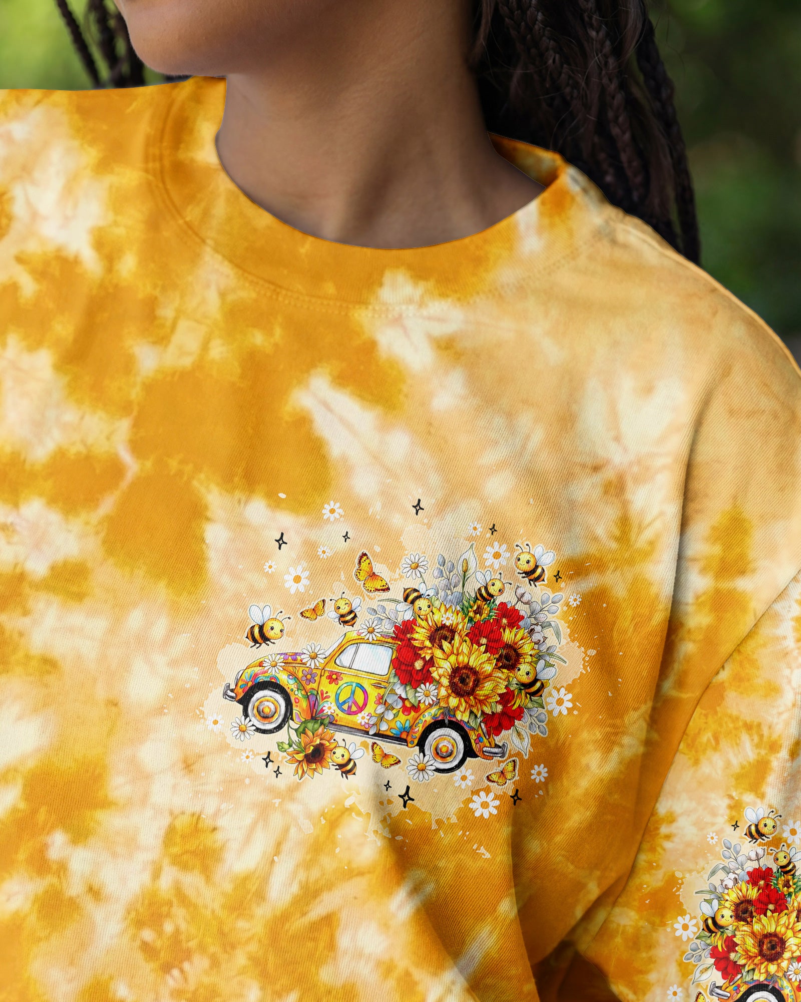 SUNFLOWER WISHES AND HONEY BEE KISSES ALL OVER PRINT - TY2804261