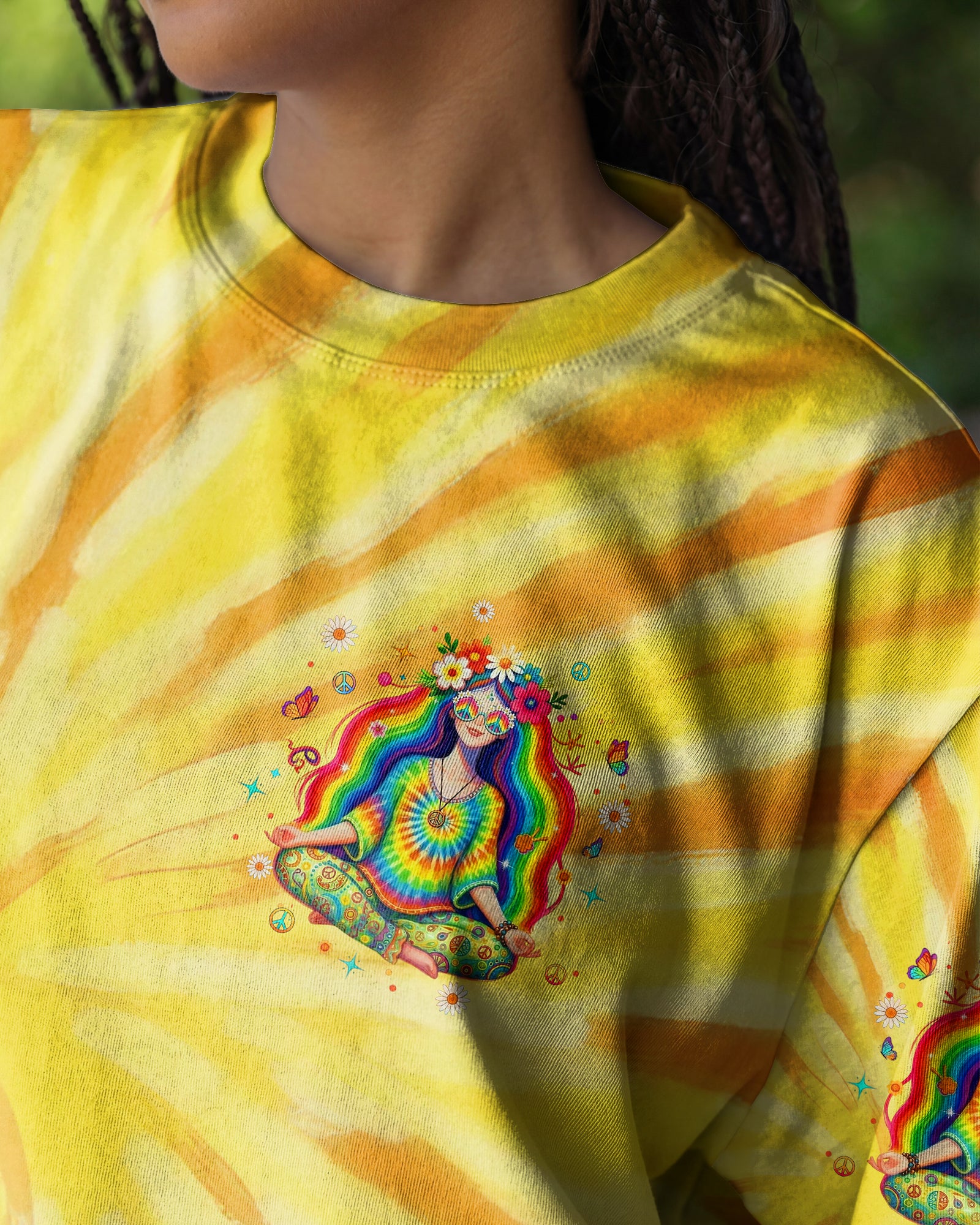 SOME GIRLS ARE JUST BORN WITH HIPPIE SOULS ALL OVER PRINT - YHLT0502262