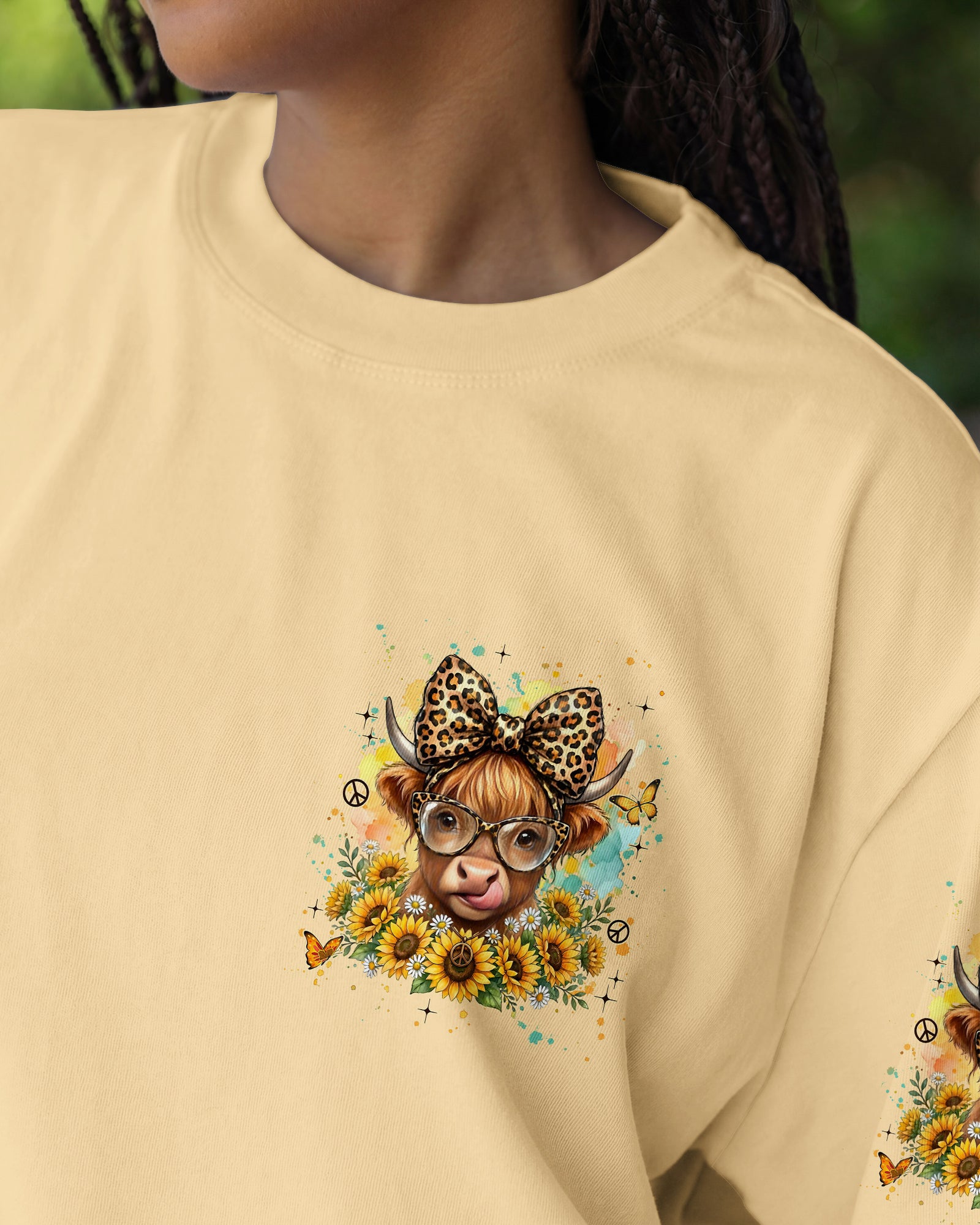 ALWAYS IN A GOOD MOOD COW ALL OVER PRINT - TYLN2105262
