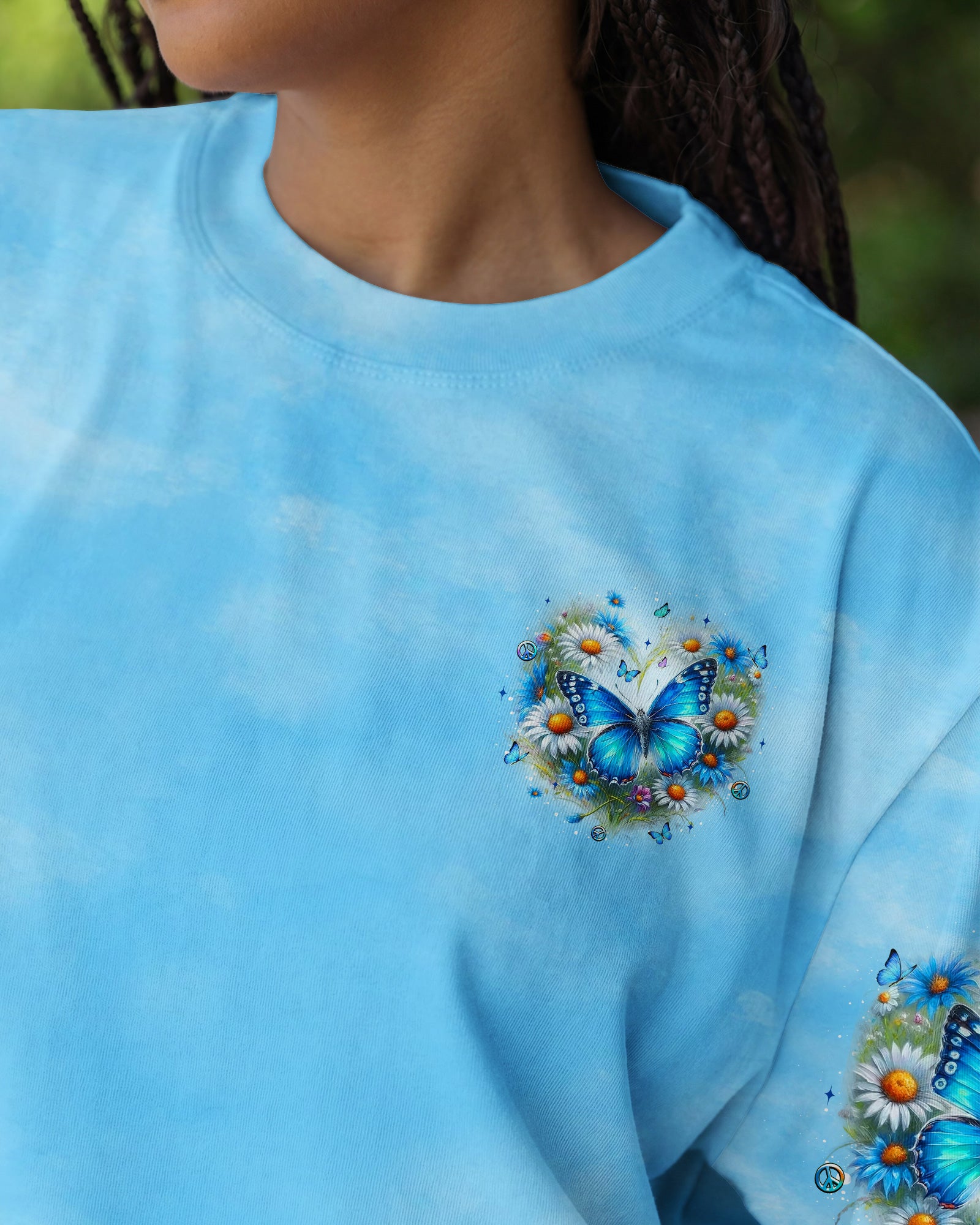 JUST BREATHE BUTTERFLY ALL OVER PRINT - YHLT3001262