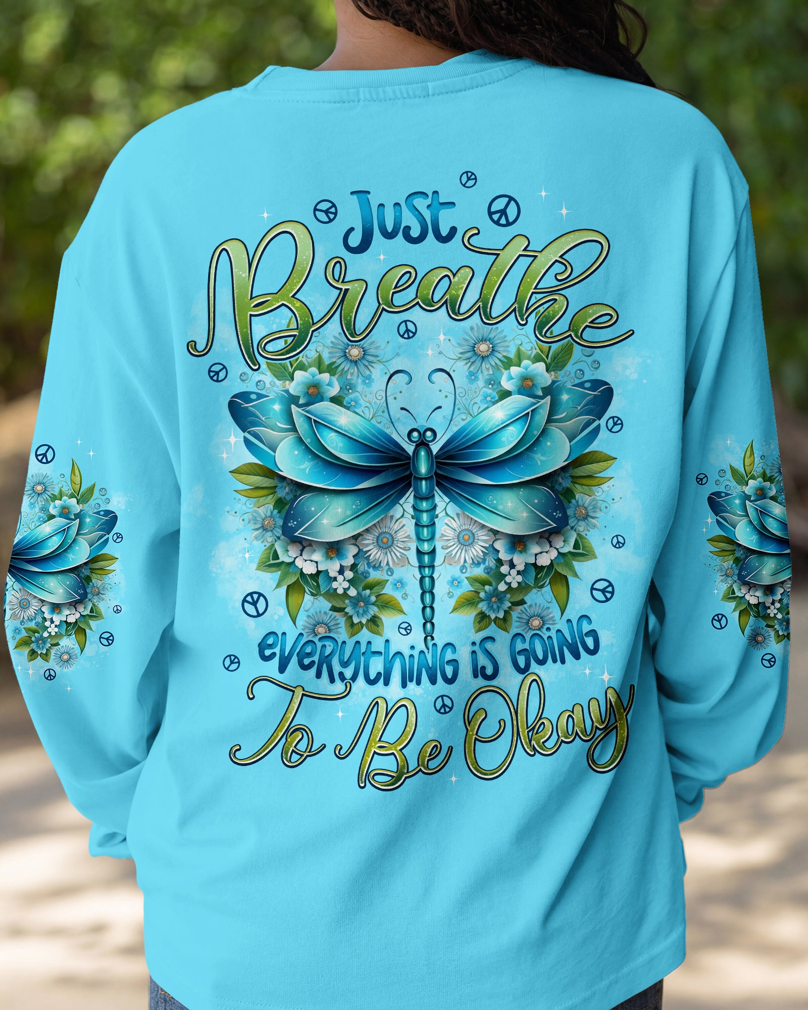 JUST BREATHE DRAGONFLY ALL OVER PRINT - TYPQ2901262