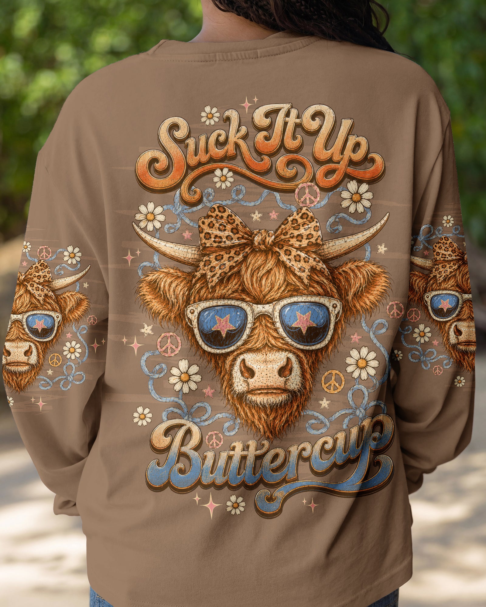 SUCK IT UP BUTTERCUP COW ALL OVER PRINT - TLTW3005262