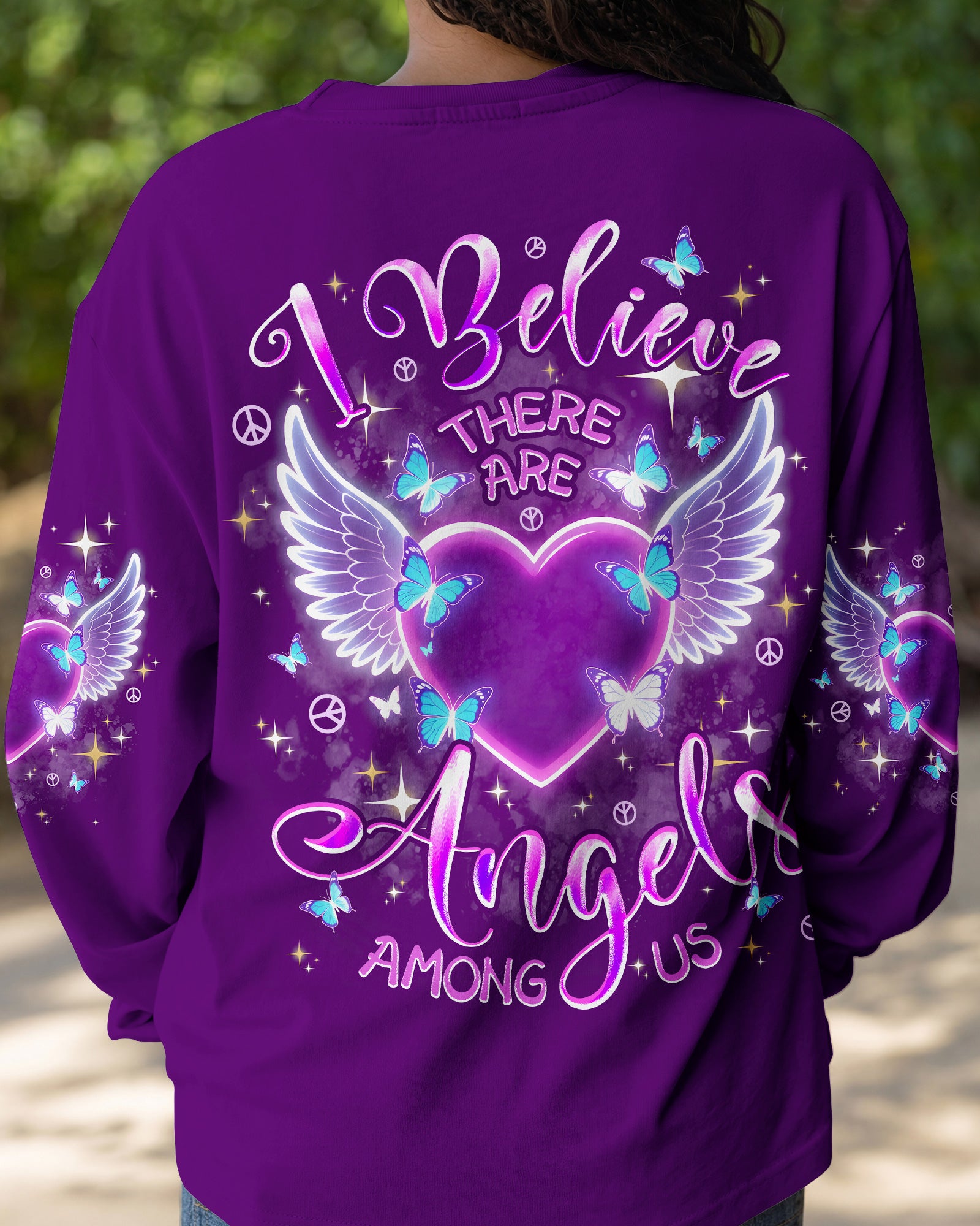 I BELIEVE THERE ARE ANGELS AMONG US ALL OVER PRINT - TYPQ1103261