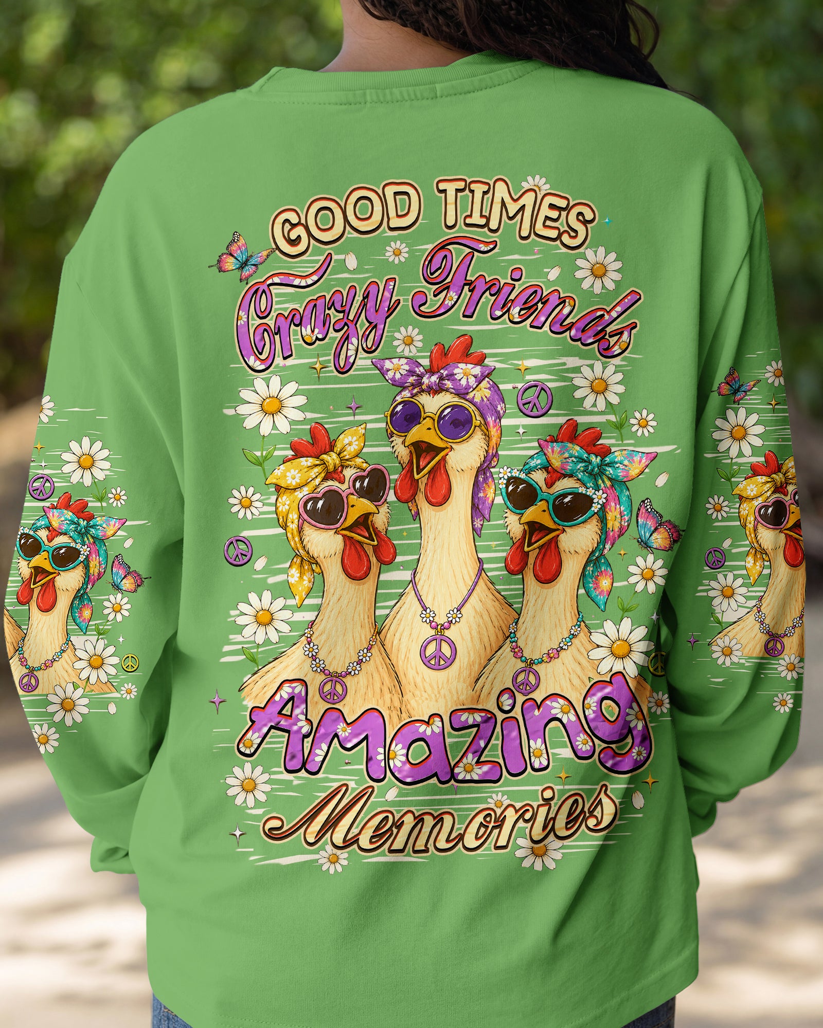 GOOD TIMES CRAZY FRIEND CHICKEN ALL OVER PRINT - TLHN0207261